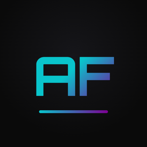 ActionForge app icon: AF in a cyan-to-purple gradient